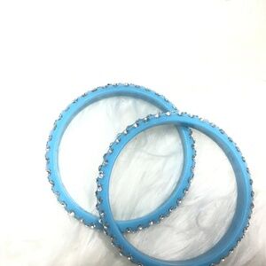 Blue sparkle bangles